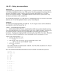 Lab 06 – Using java operations