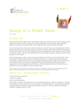 Energy of a Photon Demo