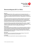 Electrocardiogram (ECG or EKG)