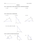 Solving Right Triangles