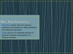 Gas Stoichiometry