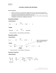 Alcohols, Ethers, and Epoxides