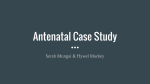 Antenatal Case Study