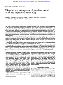 valve and supravalvar mitral ring - Heart