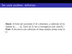 Set cover problem: definition