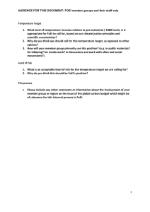 Carbon Budgets Positioning - Policy Background