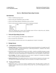 Survey: Distributed Operating Systems Introduction 1 Network