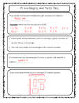 1.4 Rectangles and Factor Pairs Two whole #s that are multiplied to