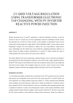 LV GRID VOLTAGE REGULATION USING TRANSFORMER