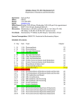 Syllabus Chem 371-001: Biochemistry II Department of Chemistry