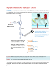 Implementation of a Transistor Circuit