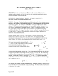 relativistic momentum and energy - Department of Physics | Oregon