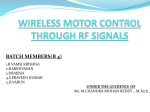 wireless motor control through rf signals