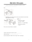 OUTPUT STAGES