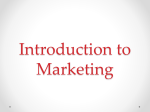 Introduction to Marketing