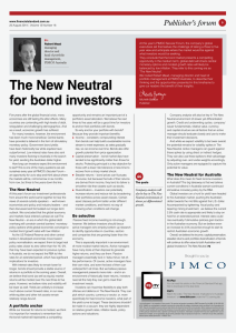 The New Neutral for bond investors