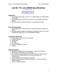 Lab #2: TTL and CMOS Specifications