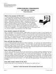 COMPUTERIZED TOMOGRAPHY (CT OR CAT SCAN)