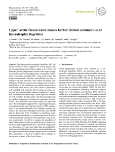 Upper Arctic Ocean water masses harbor distinct