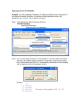 Hypergeometric Probability