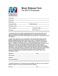 Music Release Form - Martha`s Vineyard Community Television