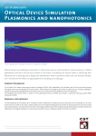 Optical Device Simulation Plasmonics and nanophotonics