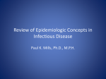 PH-100 Week 02 Review Epidemiologic Concepts Infectious Disease