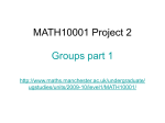 Groups part 1