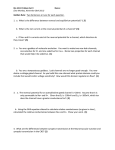 Bio 3411 Problem Set 9 Name: (Due Monday, November 28th 2011