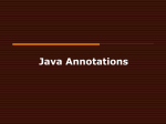 Java Annotations