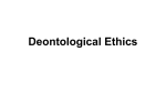 Deontological Ethics