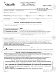 Sample Request Form