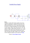 Variable Power Supply