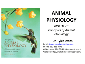 last lecture neurophysiology - Evans Laboratory: Environmental