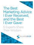 The Best Marketing Advice I Ever Received, and the Best