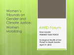 Women`s Tribunals on Gender and Climate Justice: Women Mobilizing