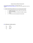 Practice Quiz for Blood Components