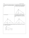 Name: Geometry Homework 1. The measure of two complementary