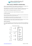 Pulse energy calculation considerations