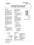 A19AAH Type Mixed Air Thermostat Low Voltage