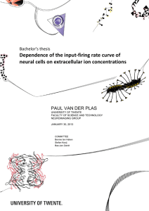 Dependence of the input-firing rate curve of neural cells on