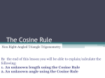 The Cosine Rule