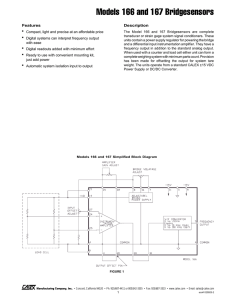 Models 166 and 167 Bridgesensors