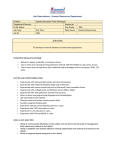 Job Descriptions - Human Resources Department JOB GOAL