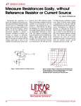 May 2000 Measure Resistances Easily, without Reference Resistor