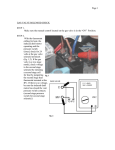 GAS VALVE SOLENOID CHECK