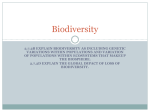 Biodiversity