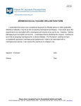 meningococcal vaccine declination form