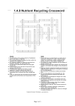 1.4.8 Nutrient Recycling Crossword