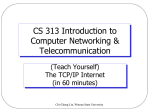 CS412 Computer Networks - Winona State University